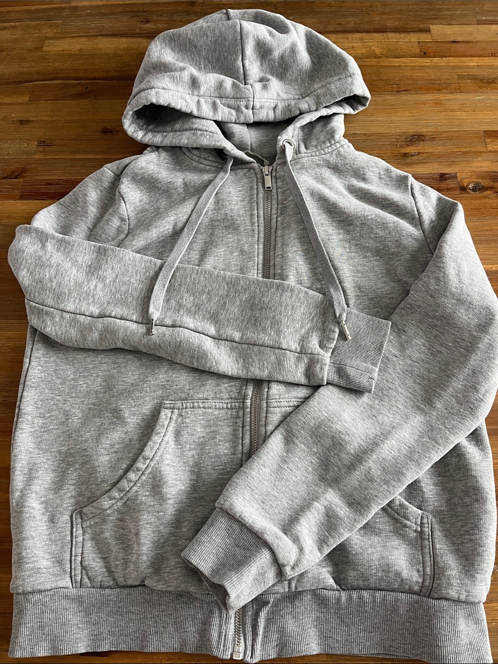 H&M Women's Gray Zip-Up Hoodie Jacket Size S